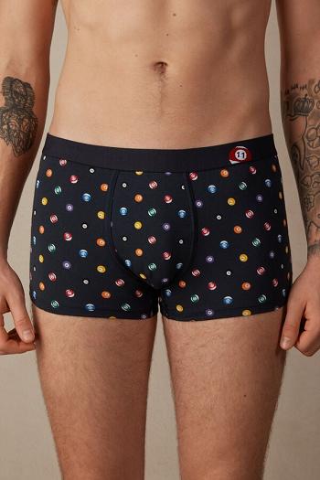 Intimssimi Billiard Boxers in Stretch Supima® Cotton Blue | ILJBT17129