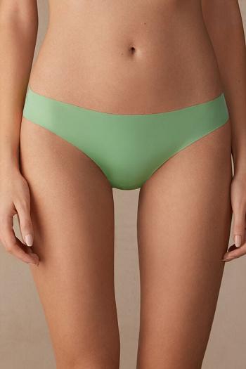 Intimssimi Brazilian Panties in Seamless Ultra Light Microfiber Green | UILTG73897