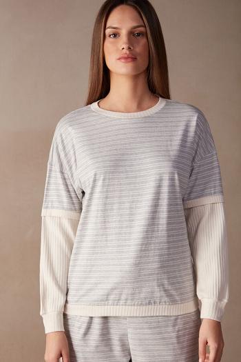 Intimssimi Casual Sunday Long Sleeve Top White | TILWZ53707