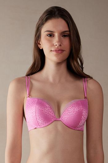 Intimssimi Cool Minimal Simona Super Push-up Bra Pink | UILTG84339