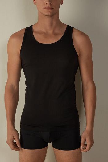 Intimssimi Crew Neck Tank Top Black | GILEC66693