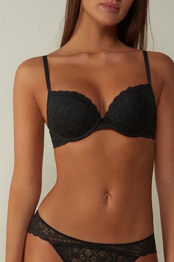 Intimssimi Elettra Super Push-up Bra in Lace Black | ILXMI19041