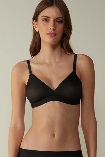 Intimssimi Emma Invisible Touch Triangle Bra Black | ILJBT21779