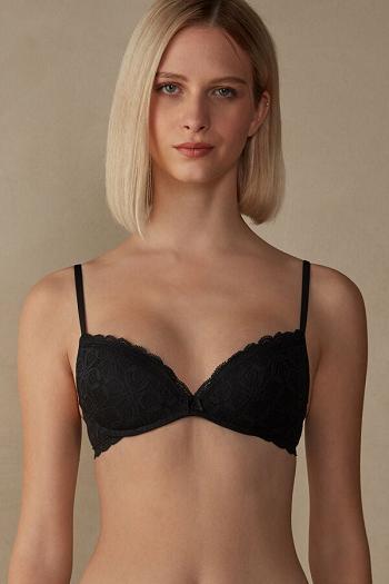 Intimssimi Gioia Super Push-Up Bra in Lace Black | ZILNQ21624