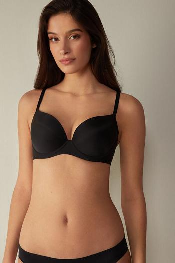 Intimssimi Irina Microfiber Balconette Bra Black | ILDFL62559