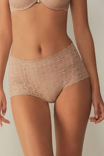 Intimssimi Lace High Waist Hipster Natural | QILWA36859