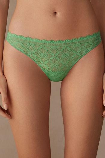 Intimssimi Lace and Microfiber Brazilian Green | ILJBT24040