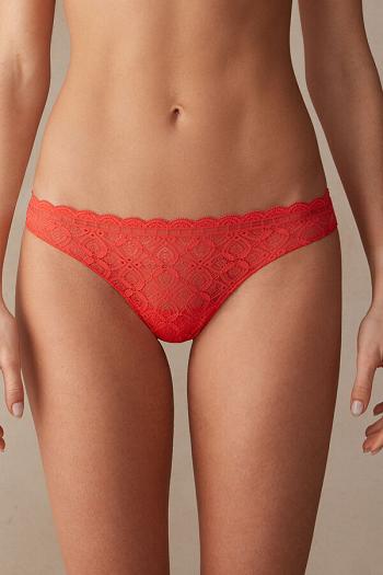 Intimssimi Lace and Microfiber Brazilian Orange | QILWA31300