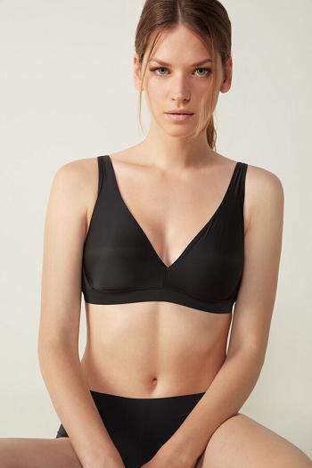 Intimssimi Lara Ultralight Microfiber Triangle Bra Black | XILBH71441