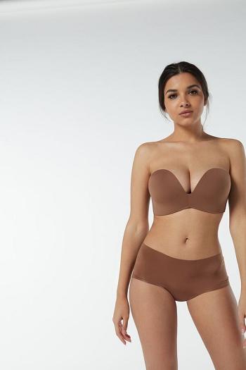 Intimssimi Laura Microfiber Bandeau Bra Natural | ILDFL93536