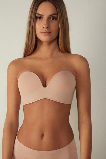 Intimssimi Laura Microfiber Bandeau Bra Natural | ILZDE93409