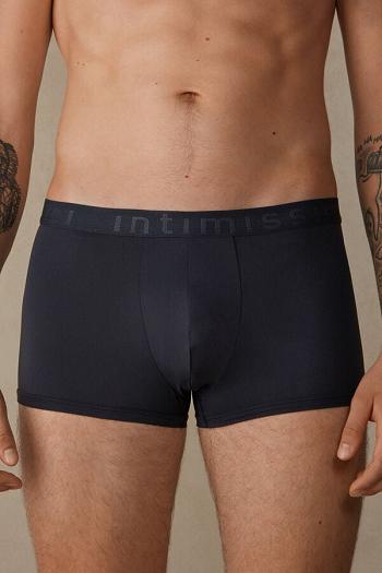 Intimssimi Microfiber Logo Boxer Shorts Blue | FILUI42786