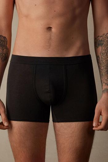 Intimssimi Natural Fresh Supima® Cotton Boxers Black | ILJZR12514