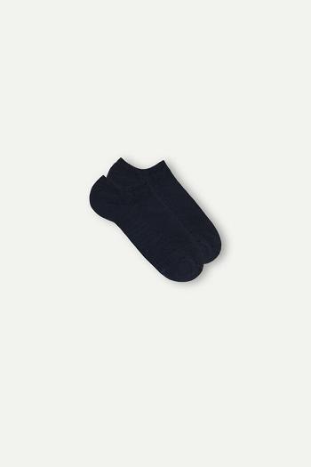 Intimssimi No-show Socks in Terrycloth Blue | EILVG57401