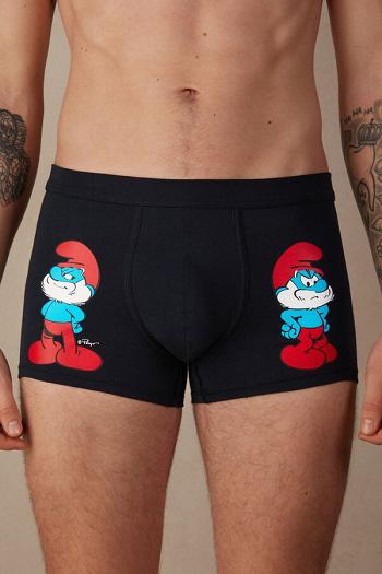 Intimssimi Papa Smurf Boxers in Stretch Supima® Cotton Blue | EILHC64908