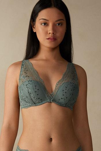 Intimssimi Prairie Bouquet Giorgia Balconette Bra Green | QILUV25134