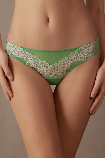 Intimssimi Pretty Flowers Brazilian Green | SILVO21077