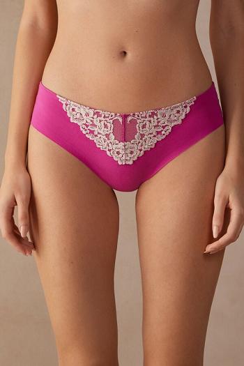 Intimssimi Pretty Flowers Seamless Cotton Panties Pink | ILCVG64650