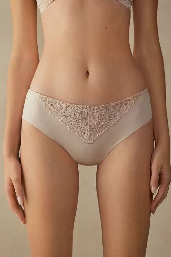 Intimssimi Pretty Flowers Seamless Cotton Panties Natural | ILIIZ83827