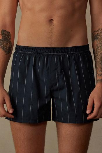 Intimssimi Print Detailed Boxers Blue | SILVO89513