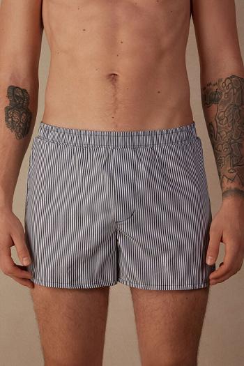 Intimssimi Print Detailed Boxers Blue | ZILMJ92220