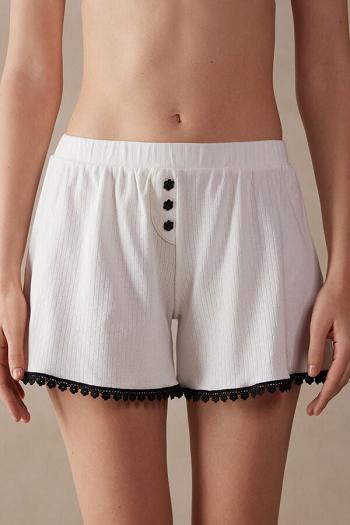 Intimssimi Pure Joy Cotton Shorts White | ILQCS77934