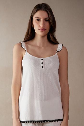 Intimssimi Pure Joy Cotton Top White | XILGW31067