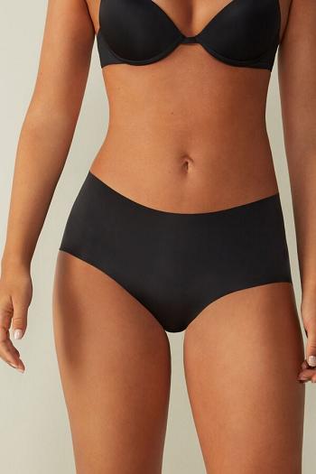 Intimssimi Seamless Microfiber Hipster Black | ILNZX73300