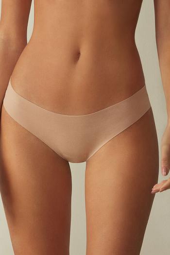 Intimssimi Seamless Supima® Cotton Brazilian Panties Natural | BILSO17730