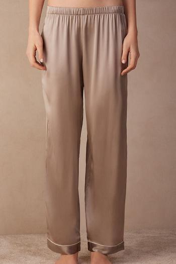 Intimssimi Silk Satin Pajama Pants Natural | ILJZR36315