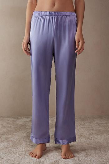 Intimssimi Silk Satin Pajama Pants Violet | ILEGJ24539