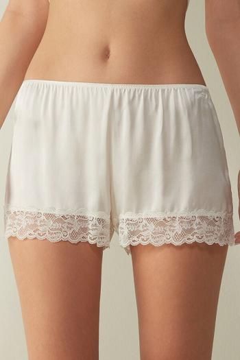 Intimssimi Silk Shorts White | GILUC20170