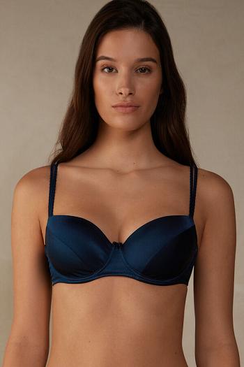 Intimssimi Sofia Balconette Bra in Silk Blue | BILSD72030