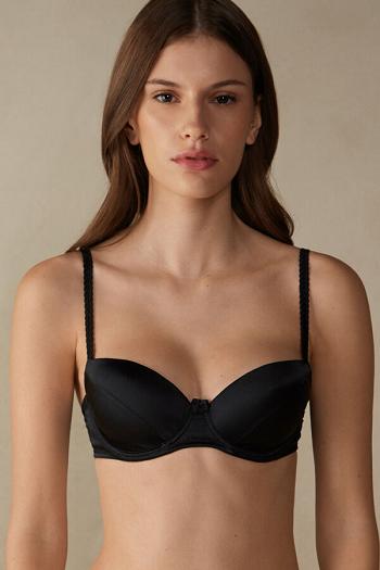 Intimssimi Sofia Balconette Bra in Silk Black | TILWZ94412