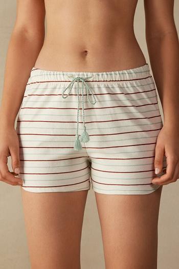 Intimssimi Spices Garden Cotton Shorts White | ILDYB57278