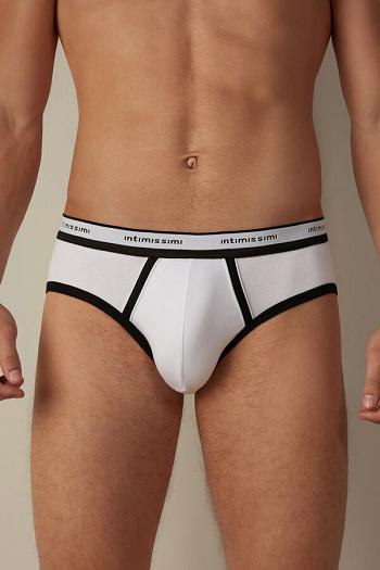 Intimssimi Stretch Supima® Cotton Brief with Logo Detail Multicolor | ILJKU10267