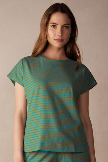 Intimssimi Summer Vibes Striped Top Green | ILJBT65447