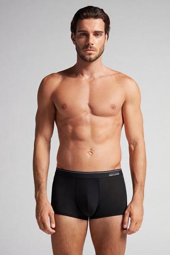 Intimssimi Super Fresh Micro-mesh Boxers Black | ZILMJ54173