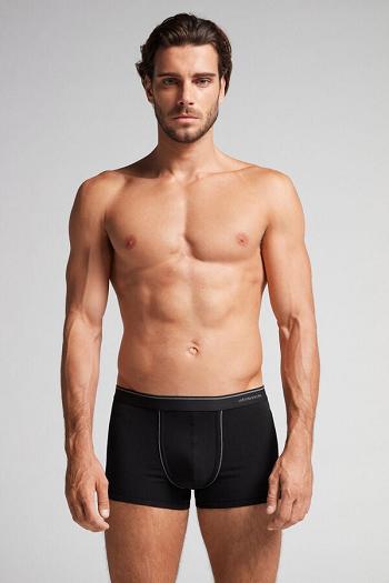 Intimssimi Supima® Cotton Boxers Black | EILHC31972