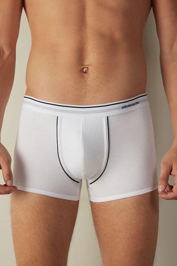 Intimssimi Supima® Cotton Boxers White | XILBH37125