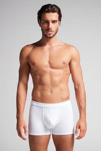 Intimssimi Supima® Cotton Loose Fit Boxers White | ILDYB96961