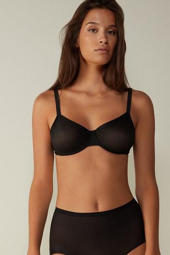 Intimssimi Sveva Invisible Touch Balconette Bra Black | GILUC44998