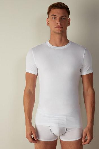 Intimssimi T-shirt in Stretch Supima® Cotton White | ILEAH77144