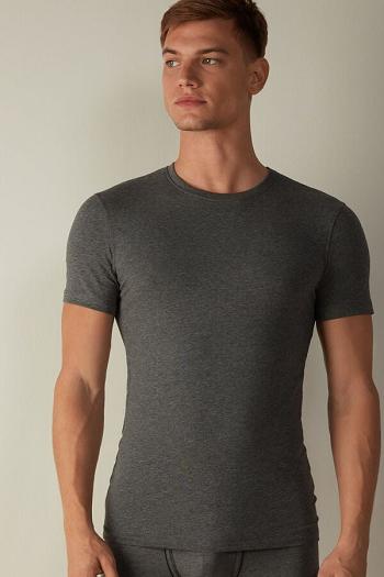 Intimssimi T-shirt in Stretch Supima® Cotton Dark Grey | ILZDE71855