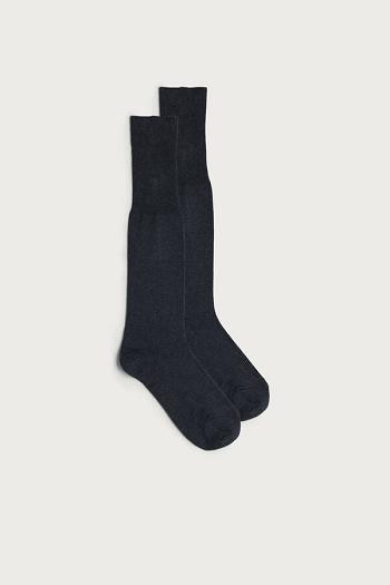 Intimssimi Tall Warm Cotton Socks Grey | YILVQ30094