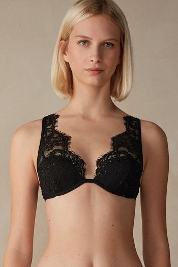 Intimssimi Time to Shine Elena Balconette Bra Black | ILDYB58405