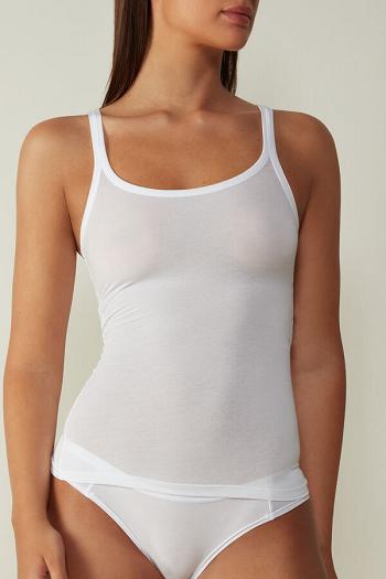 Intimssimi Ultralight Supima® Cotton Top White | ILQCS55554