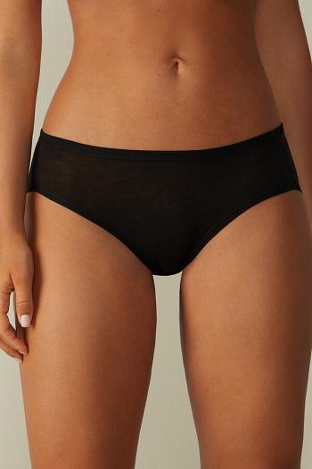 Intimssimi Ultralight Supima® Cotton Briefs Black | MILFT75967