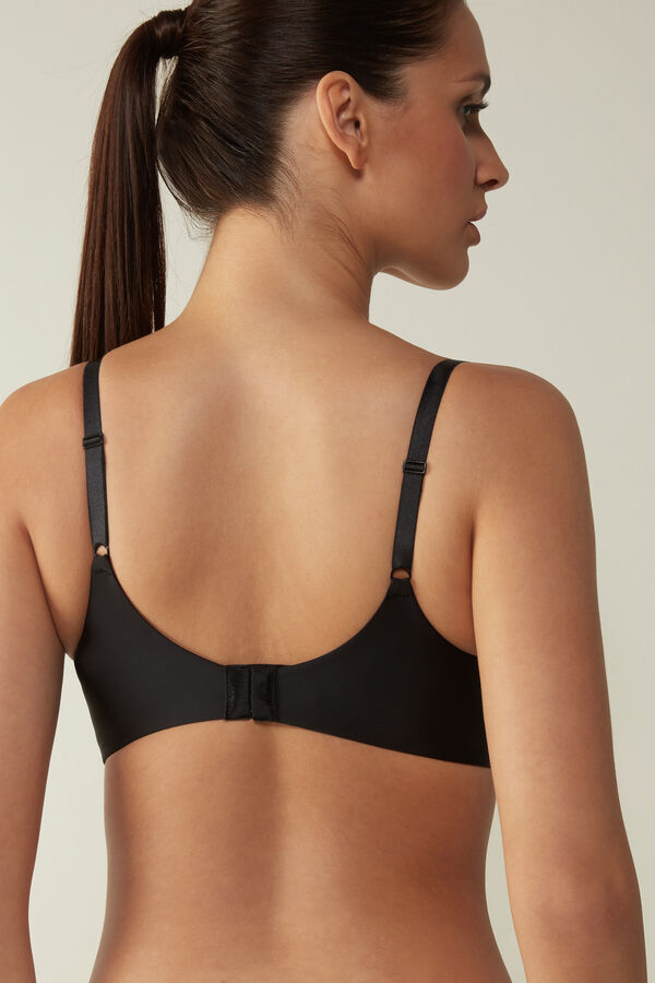 Intimssimi Adele Triangle Bra in Ultralight Microfiber Black | ILJZR81324