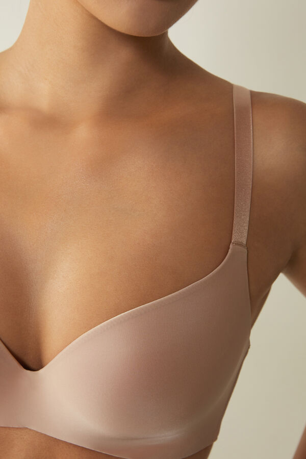 Intimssimi Adele Triangle Bra in Ultralight Microfiber Natural | UILTG92678